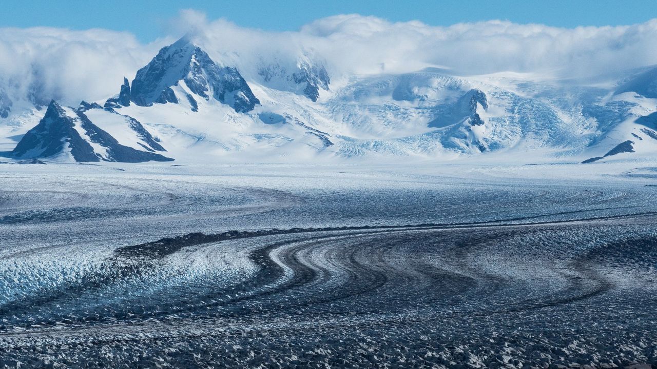 Massive glacier in Patagonia, South America